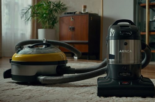 Изображение нескольких моделей пылесосов Arnica, расположенных рядом друг с другом.